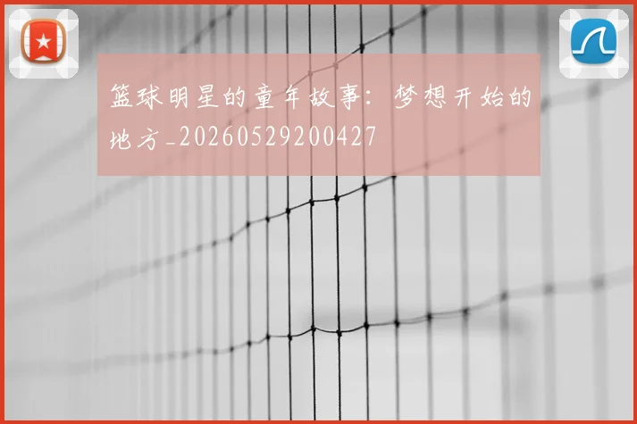 篮球明星的童年故事:梦想开始的地方_20260529200427
