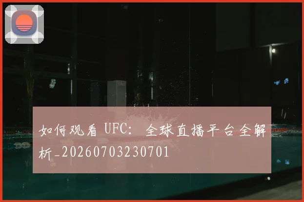 如何观看 UFC：全球直播平台全解析_20260703230701