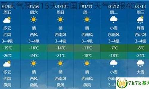 首尔天气预报40天_首尔天气预报40天准确一览表图片